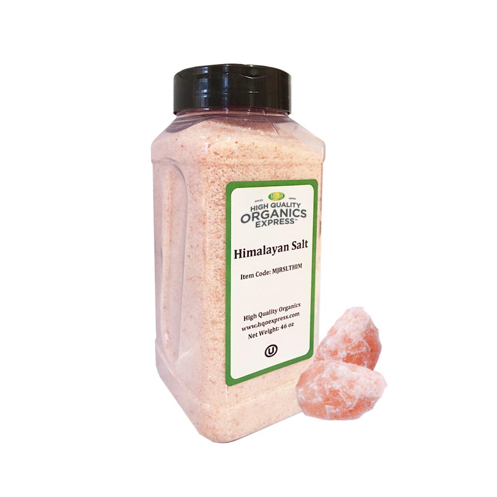 HQO High Quality Organics Pink Himalayan Salt