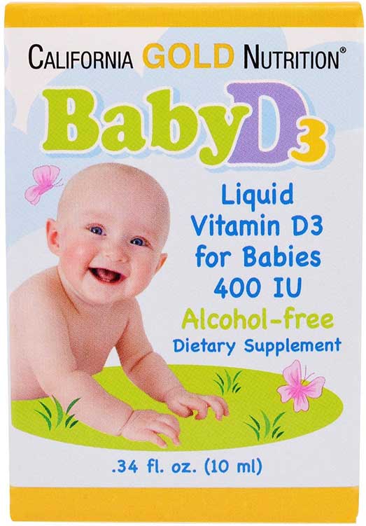 California Gold Nutrition Baby Vitamin D3 Drops
