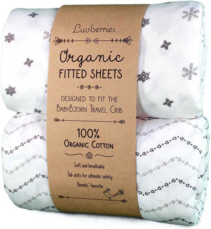 Luvberries Organic Cotton Crib Sheets