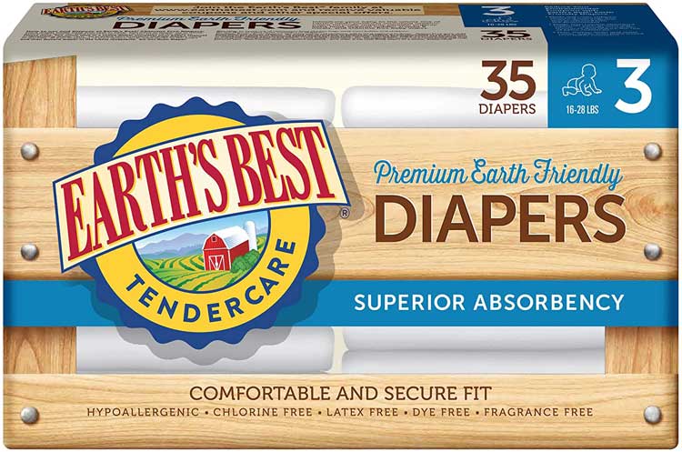 Earth's Best TenderCare Disposable Baby Diapers
