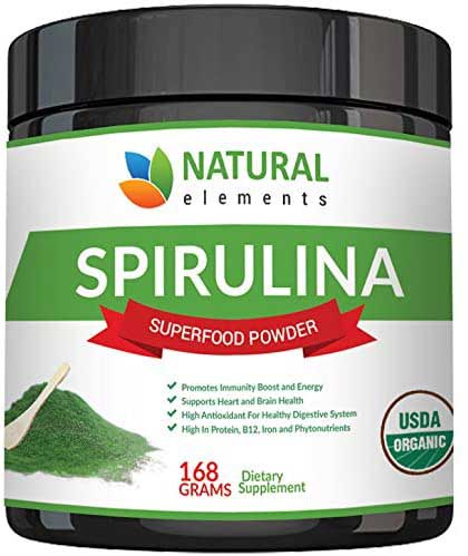 Natural Elements Premium USDA Organic Spirulina Powder