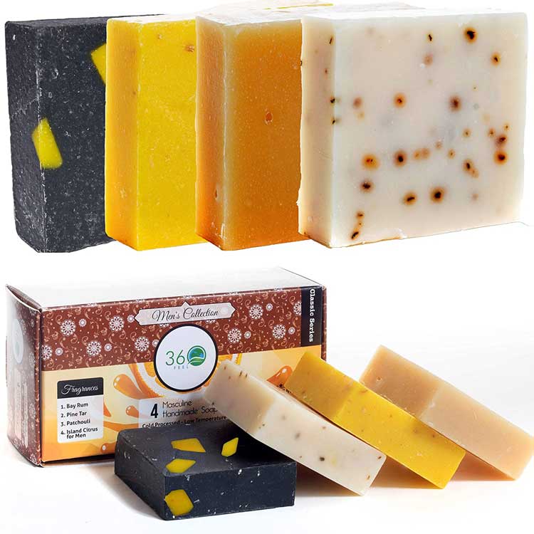 360Feel Handmade Natural Men Soap Bar