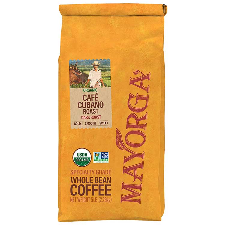Mayorga Organics Café Cubano Roast Arabica Bean Coffee