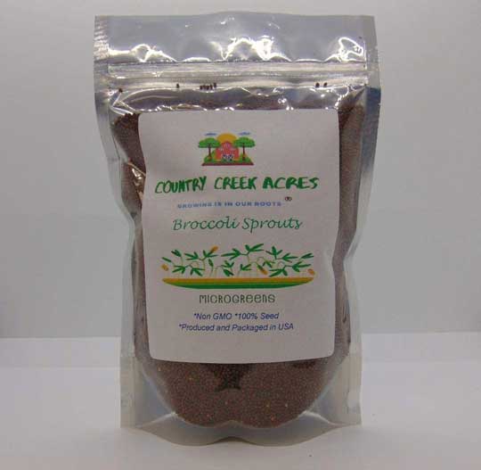 Country Creek Non GMO Broccoli Seeds for Sprouting Sprouts