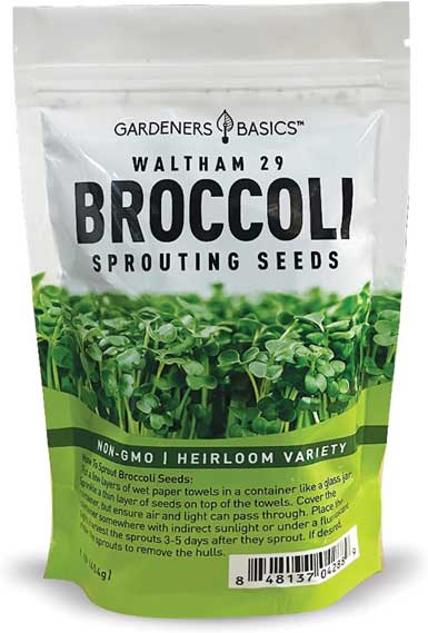 Gardeners Basics Broccoli Seeds for Sprouting Kit