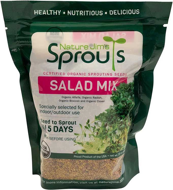 Nature Jim’s Sprouts Organic Salad Sprout Mix
